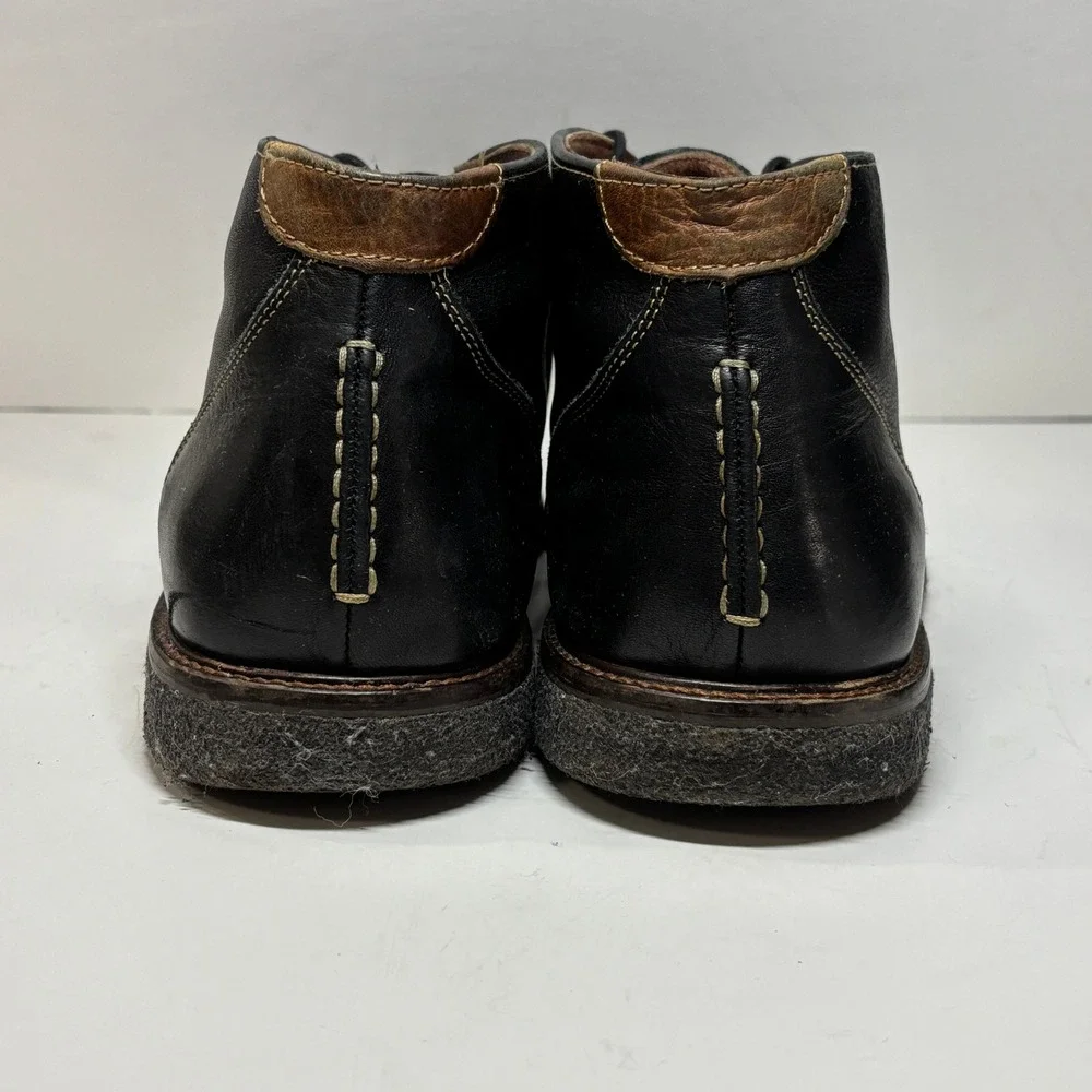 Johnston & Murphy Chukka Boots Mens‎ 11.5 Black Leather Desert Boots Casual